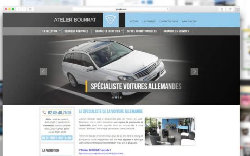 Kagency réalise le site web de l'Atelier Bourrat de Bouguenais près de Nantes
