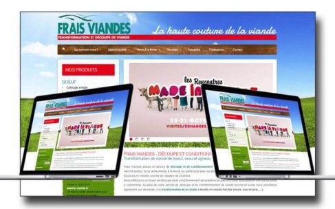 Création du site web de Frais Viandes par Kagency