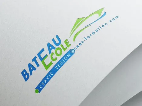 Création du nouveau logo pour le bateau école cravic-veillon